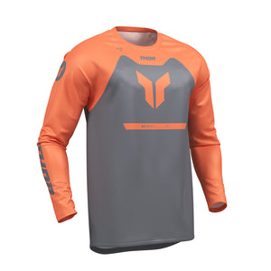 Thor Ridemode Adult MX Jersey - Menace Charcoal