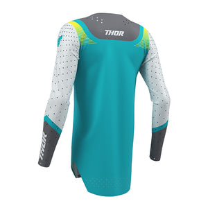 Thor Sportmode Womens MX Jersey - Velocity Grey Aqua