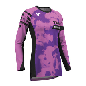 Thor Launchmode Womens MX Jersey - Bleach Black Orange