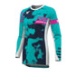 Thor Launchmode Womens MX Jersey - Bleach White Aqua