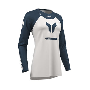 Thor Ridemode Adult Womens MX Jersey - Midnight Gray