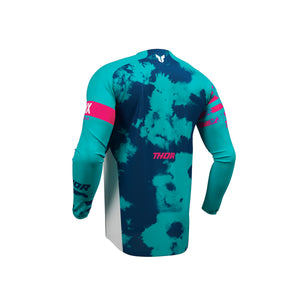 Thor Launchmode Youth MX Jersey - Bleach White Aqua