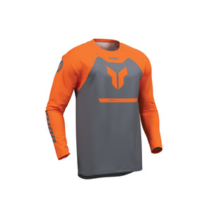 Thor Ridemode Youth MX Jersey - Menace Charcoal