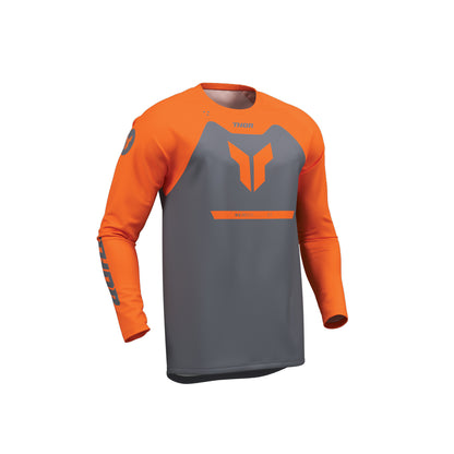 Thor Ridemode Youth MX Jersey - Menace Charcoal