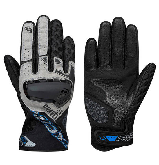 Ixon Gravel Air Adventure Gloves - Black/Grey/Blue
