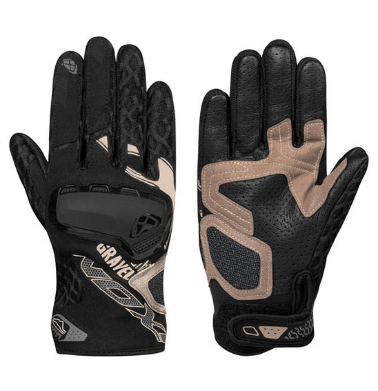 Ixon Gravel Air Adventure Gloves - Black/Sand