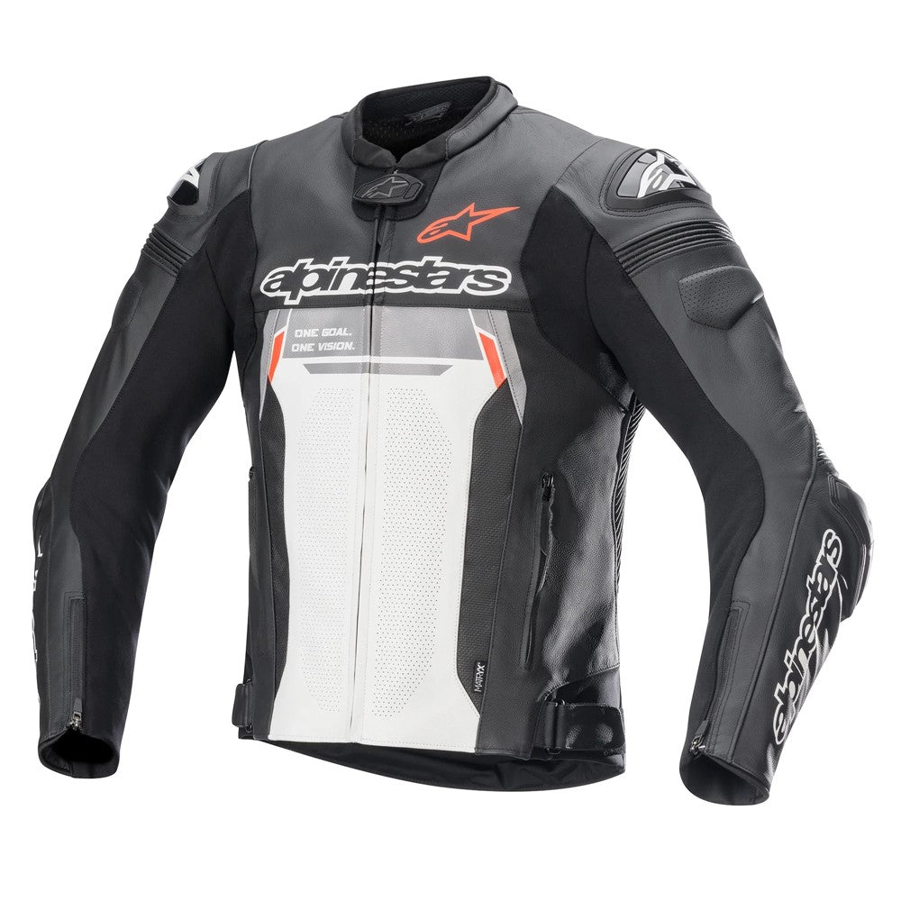 Alpinestars Missile Ignition V2 Leather Jacket - Black / White