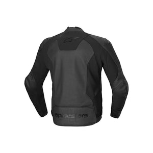 Alpinestars Faster V3 Leather Jacket - Black / Black