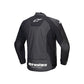 Alpinestars Faster V3 Leather Jacket - Black / White