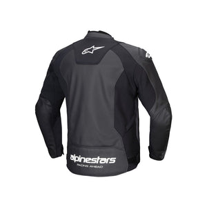 Alpinestars Faster V3 Leather Jacket - Black / White