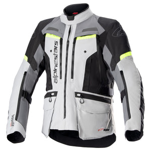 Alpinestars Bogota Pro Drystar Jacket - Ice Grey / Dark Grey / Yellow Fluoro