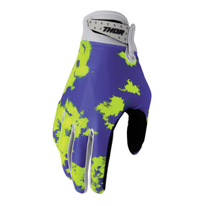 Thor Launchmode Adult MX Gloves - Bleach Gray Acid