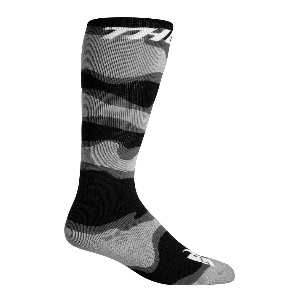 Thor Youth MX Socks - Camo Grey White