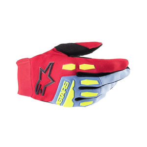 Alpinestars Youth Full Bore MX Gloves - Light Blue / Red Berry / Black