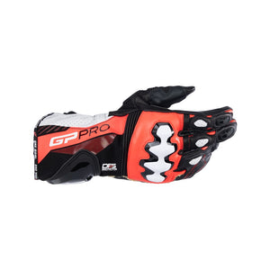 Alpinestars GP Pro R4 Gloves - Black / Red Fluoro / White