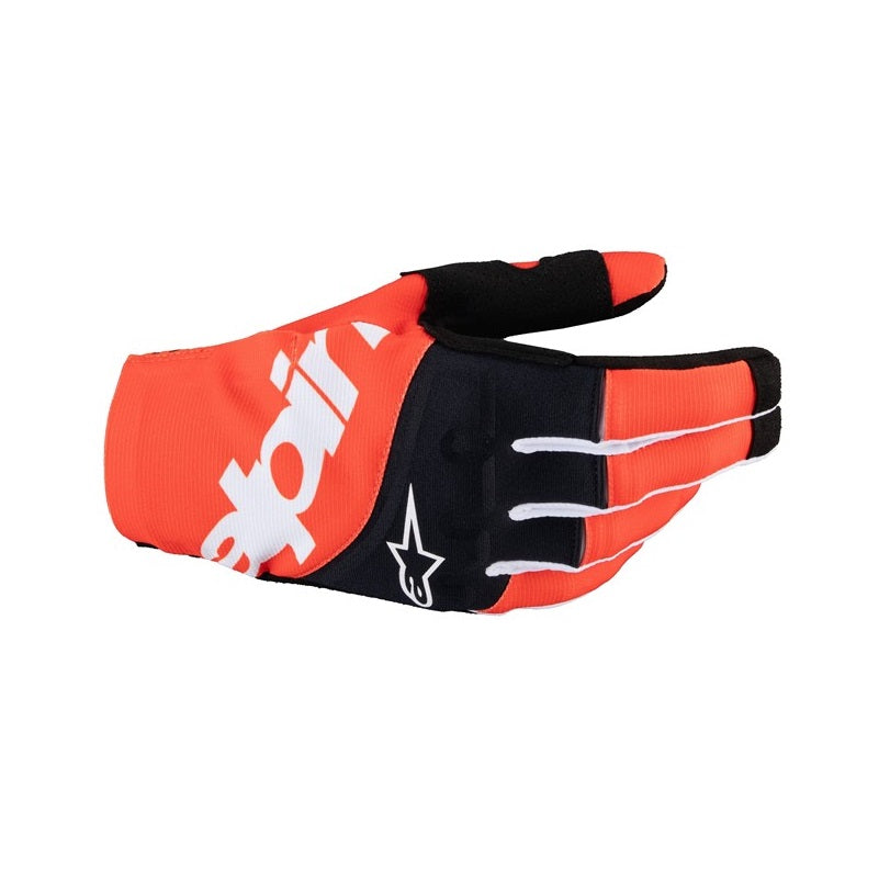 Alpinestars Techstar Adult MX Gloves - Black / Hot Orange