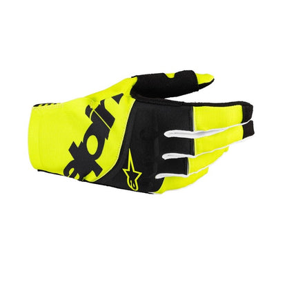 Alpinestars Techstar Adult MX Gloves - Black / Yellow Fluoro