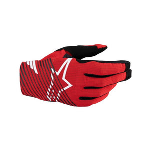 Alpinestars Radar Pro Adult MX Gloves - Bright Red