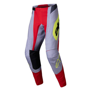 Alpinestars Techstar Adult MX Pants - Melt Bright Red / Gray