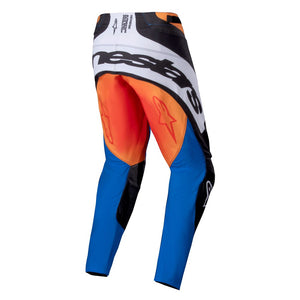 Alpinestars Techstar Adult MX Pants - Melt Orange / Blue