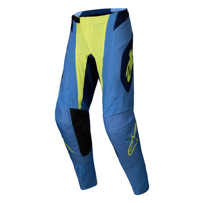 Alpinestars Techstar Adult MX Pants - Melt Yellow Fluoro / Blue