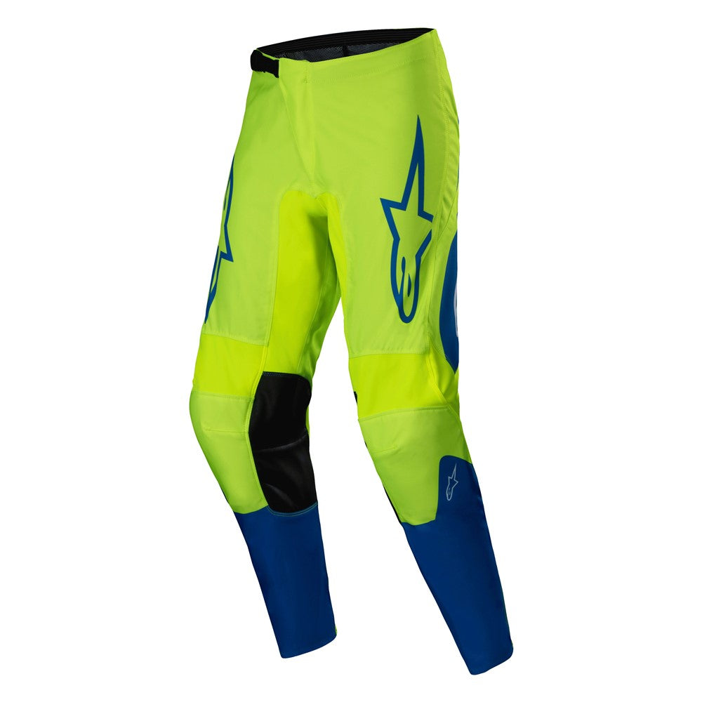 Alpinestars Fluid Adult MX Pants - Haul Yellow Fluoro / Blue