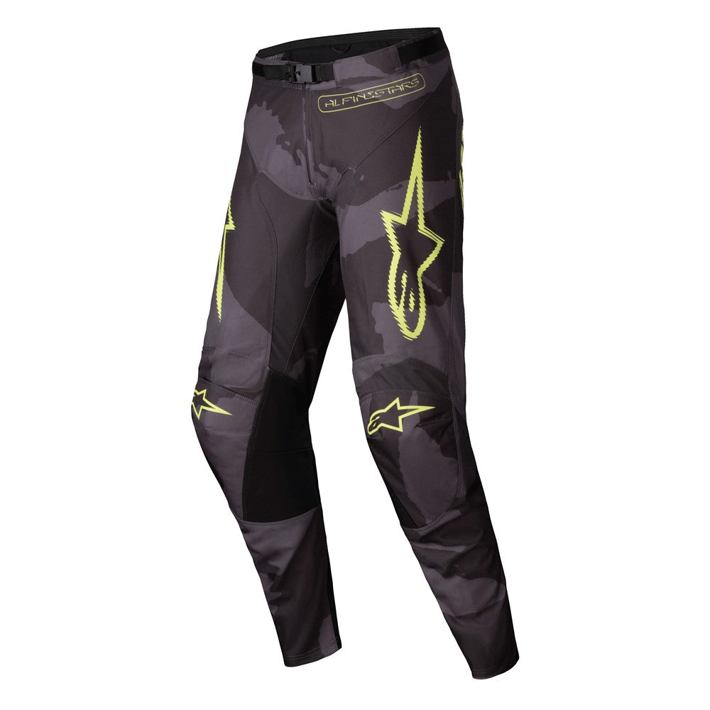 Alpinestars Racer Adult MX Pants - Hollow Dark Camo / Yellow Fluoro