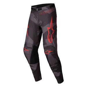 Alpinestars Racer Adult MX Pants - Hollow Gray Camo / Orange Fluoro