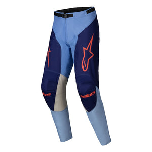 Alpinestars Racer Adult MX Pants - Ocuri Blue / Black / Orange Fluoro