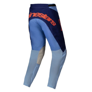 Alpinestars Racer Adult MX Pants - Ocuri Blue / Black / Orange Fluoro