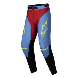 Alpinestars Racer Adult MX Pants - Ocuri Blue / Red / Yellow Fluoro