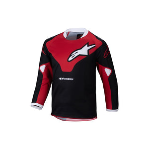 Alpinestars Racer Youth MX Jersey - Veil Black / Bright Red