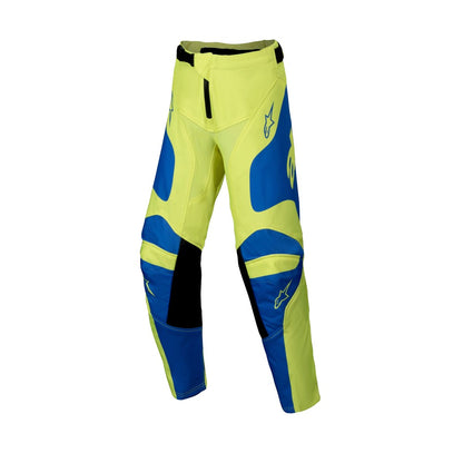 Alpinestars Racer Youth MX Pants - Veil Yellow Fluoro / Blue