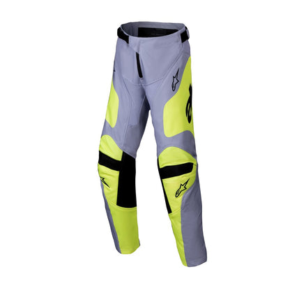 Alpinestars Racer Youth MX Pants - Veil Gray / Yellow Fluoro