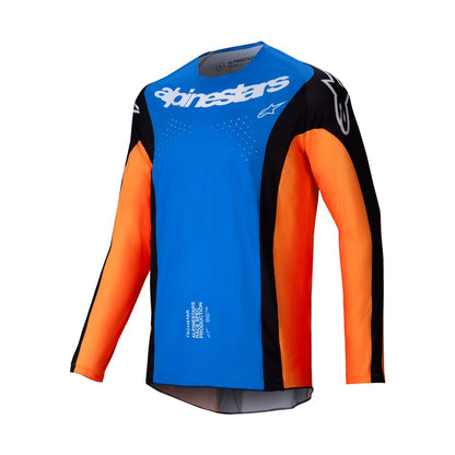 Alpinestars Techstar Adult MX Jersey - Melt Orange / Blue