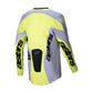 Alpinestars Racer Adult MX Jersey - Veil Grey / Yellow Fluoro