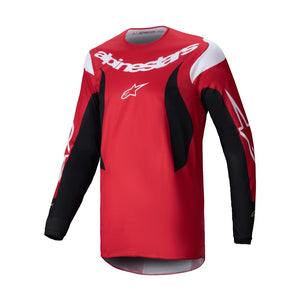 Alpinestars Fluid Adult MX Jersey - Haul Bright Red / Black