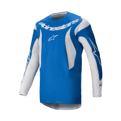 Alpinestars Fluid Adult MX Jersey - Haul Blue / White