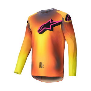 Alpinestars Supertech Adult MX Jersey - Lipan Yellow / Pink