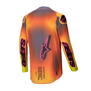 Alpinestars Supertech Adult MX Jersey - Lipan Yellow / Pink