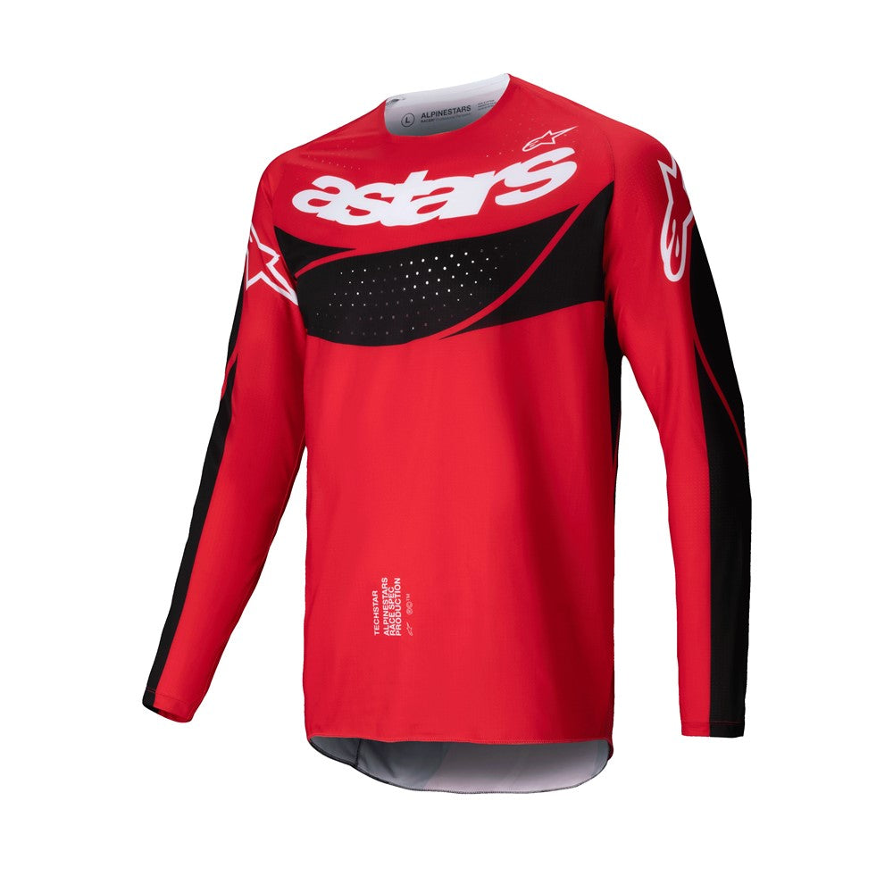 Alpinestars Techstar Adult MX Jersey - Dreem Bright Red / Black