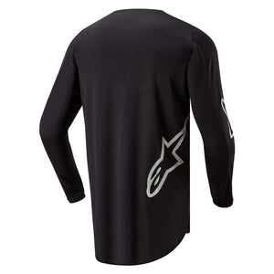 Alpinestars Fluid Graphite Adult MX Jersey - Black / Silver