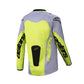 Alpinestars Racer Youth MX Jersey - Veil Gray / Yellow Fluoro