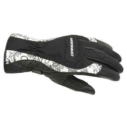 Dririder Vivid 2 Ladies Waterproof Gloves - Black White