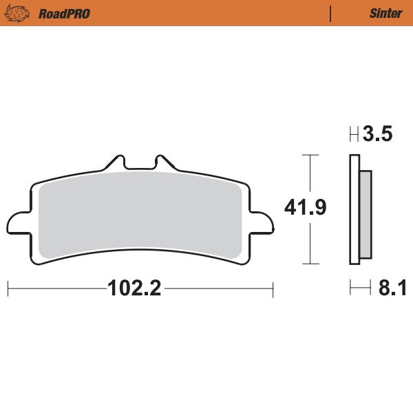 BRAKE PADS FRONT MOTO MASTER ROAD PRO SINTERED DUCATI HUSQVARNA KAWASAKI KTM SUZUKI TRIUMPH