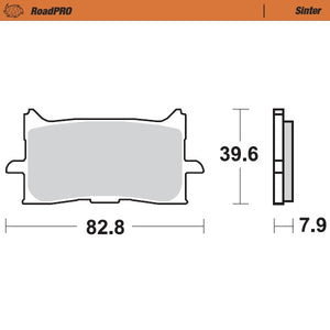 BRAKE PADS FRONT MOTO MASTER ROAD PRO SINTERED HONDA CB125R CB300R CB650R CBR650R CRF1000L CRF1100L