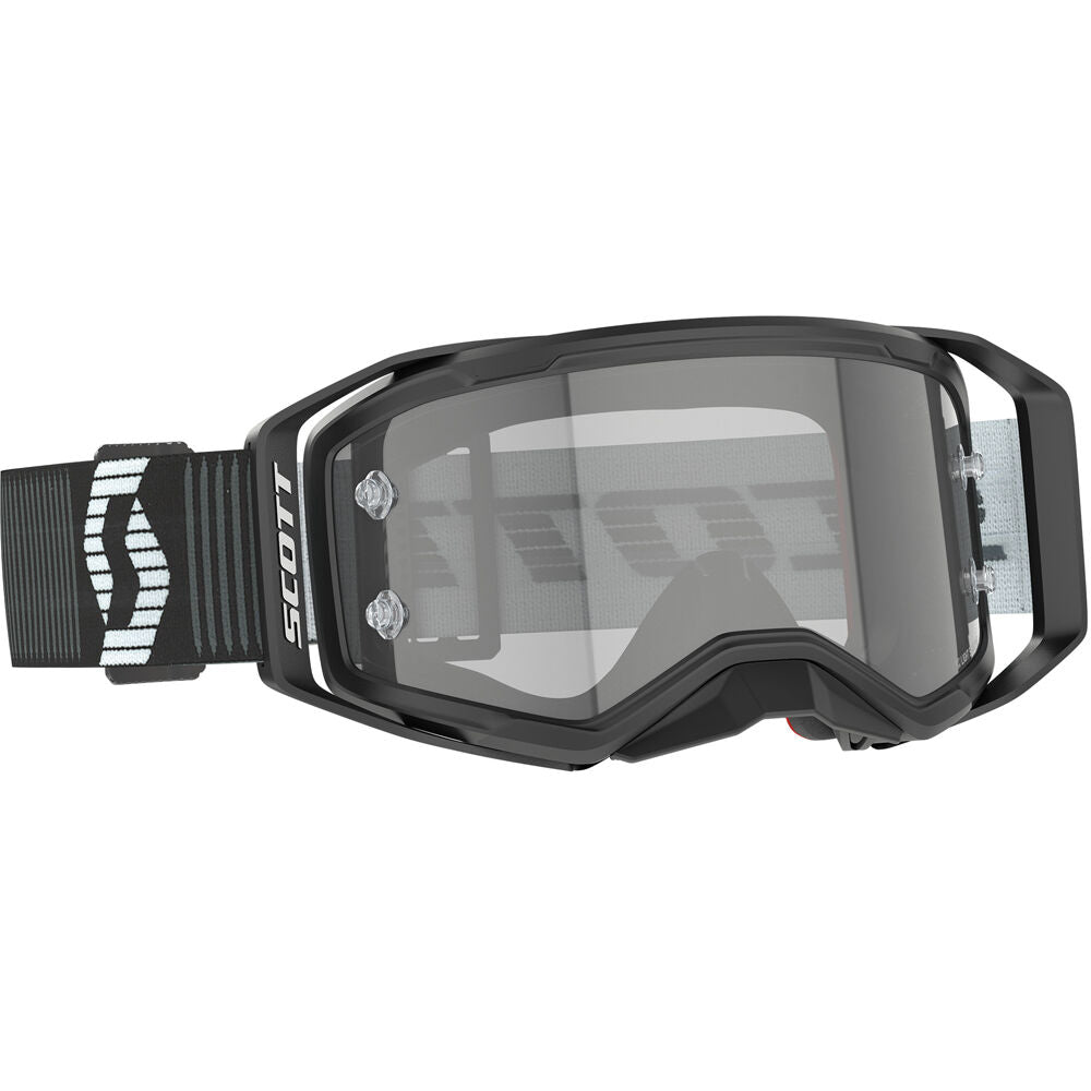 Scott Prospect 2.0 LS Goggle - Black / White with Light Sensitive Grey Works Lens