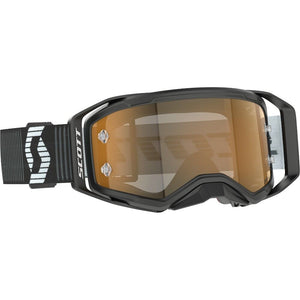 Scott Prospect 2.0 AMP Chrome Goggle - Black / White with Gold Chrome Amplifier Works Lens