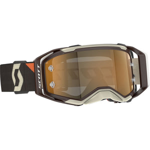Scott Prospect 2.0 AMP Chrome Goggle - Deep Brown / Beige with Gold Chrome Amplifier Works Lens