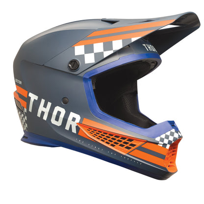 Thor Sector 2 Adult MX Helmet - Combat Midnight/Orange